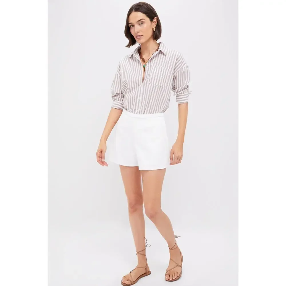HYACINTH HOUSE White Hallie Shorts Size M NWT Retail $98 Tuckernuck